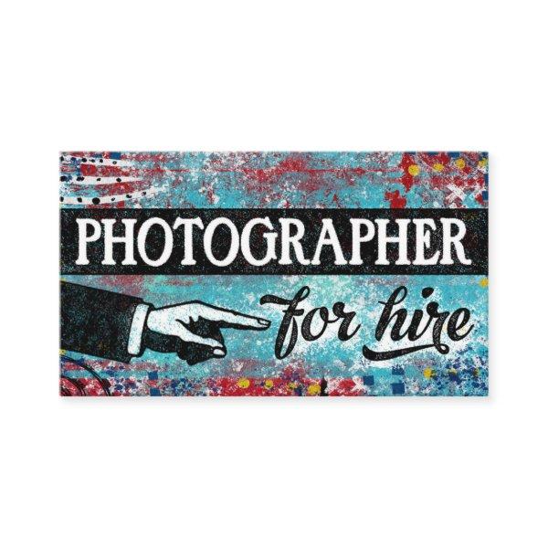 Photographer For Hire  - Blue Red