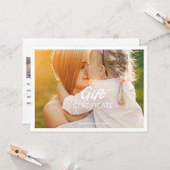 Photographer Gift Certificate Template