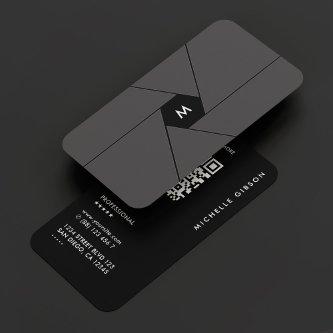 Photographer Initial Dark Grey Shutter Lens Modern