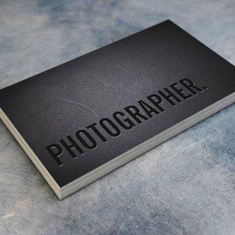 Photographer Minimalist Bold Text Photography