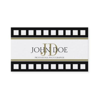 Photographer Photography Black Film Gold Monogram