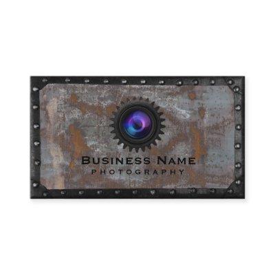 Photographer Rusty Metal Framed Photography