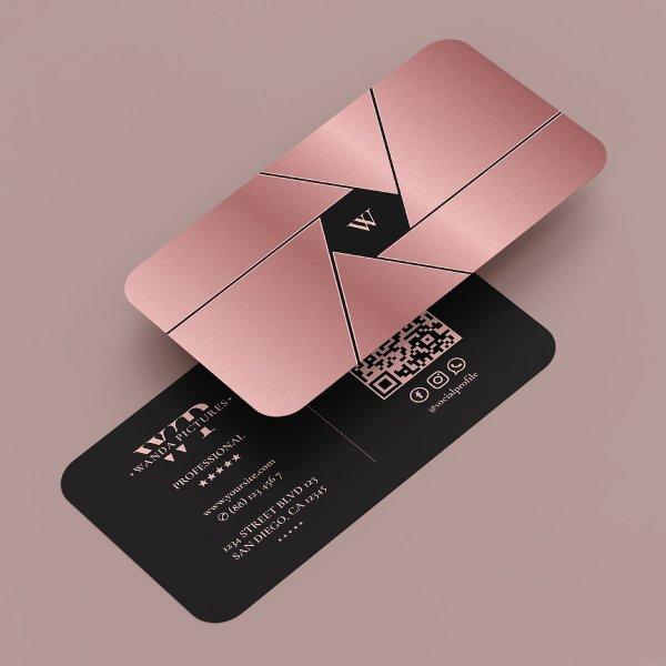 Photographer Shutter Lens Elegant Rosegold Black