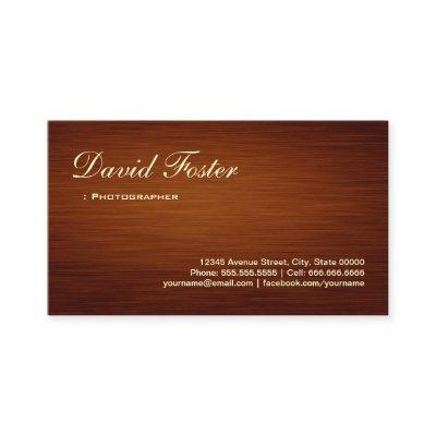 Photographer - Wood Grain Look