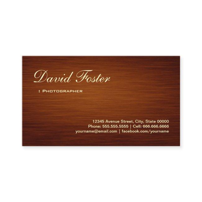 Photographer - Wood Grain Look