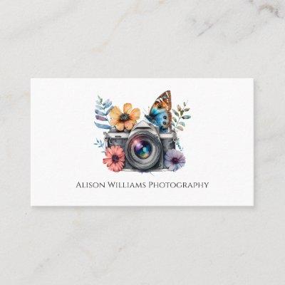 Photography Photographer Floral Camera Watercolor