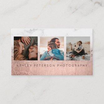 photography rose gold ombre marble typography