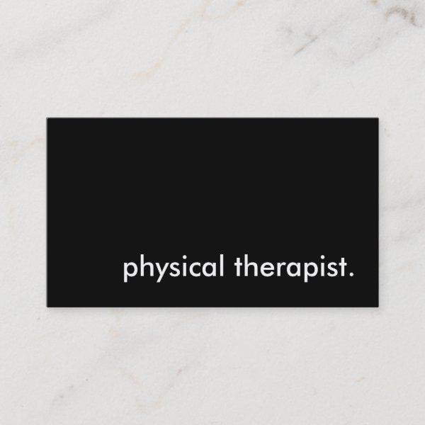 physical therapist.