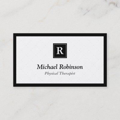Physical Therapist - Simple Elegant Monogram