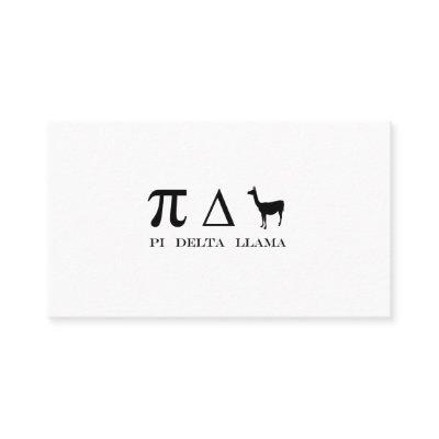 Pi Delta Llama Mathematics Symbols