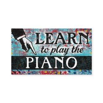 Piano Lessons  - Blue Red