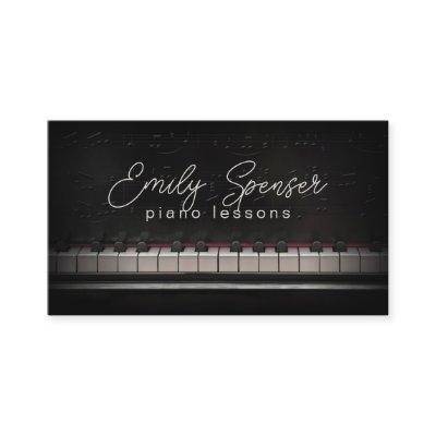 Piano Music Teacher Black