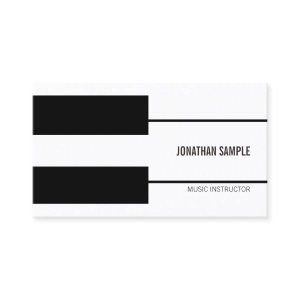 Piano Music Teacher Instructor Creative Modern