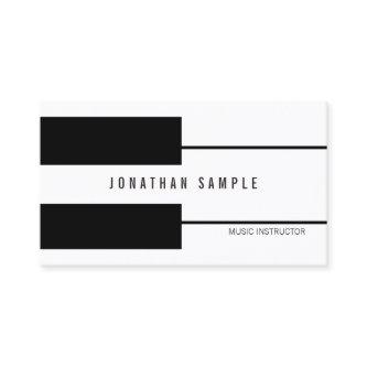 Piano Music Teacher Instructor Elegant Modern