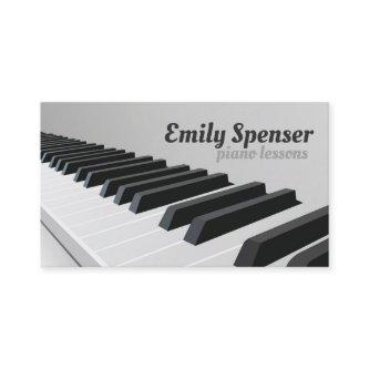 Piano Music Teacher Keyboard Detail Design Grey