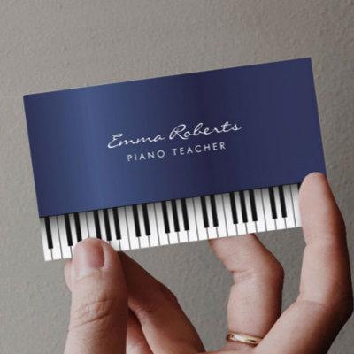 Piano Music Teacher Royal Blue Musical