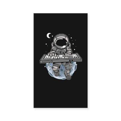 Piano Player Astronaut Music Instrument Cosmonaut
