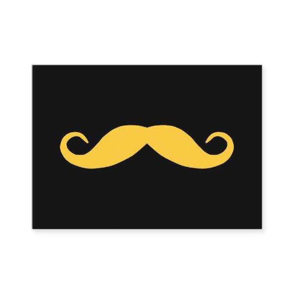 Pick A Color Mustache on Black