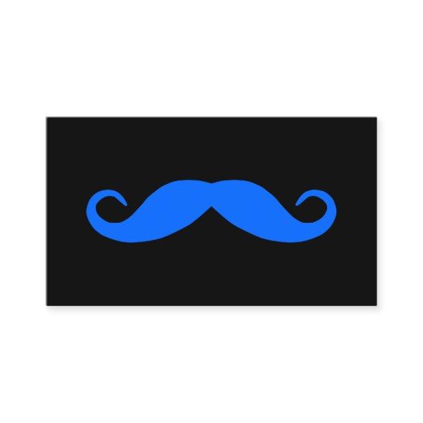 Pick A Color Mustache on Black