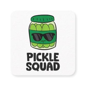 Pickle Lover Team Pickles Funny Pickle Squad Square