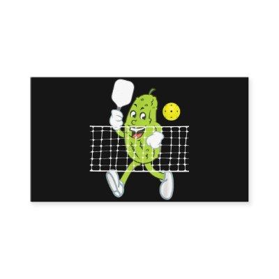 Pickle Playing Pickleball - Funny Pickleball Paddl