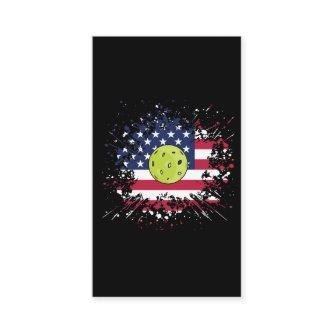 Pickleball American Flag US Racket Paddle Ball