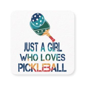 Pickleball women rainbow  square