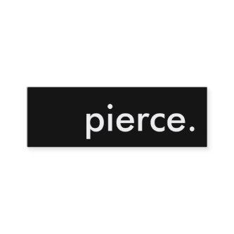 pierce. loyalty punch card