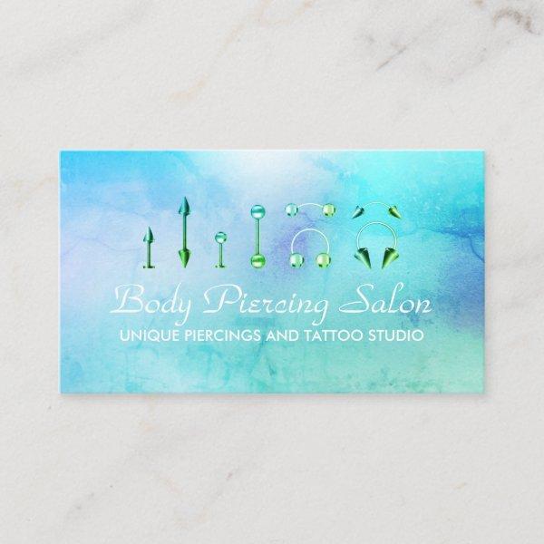 Piercing Specialist hologram Chic green color