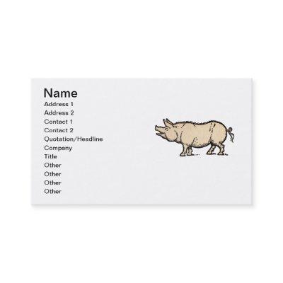 Pig Antique Piggy Cute Vintage Illustration