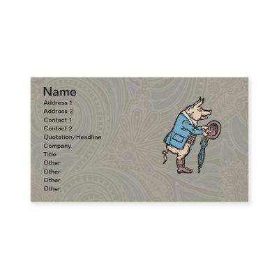 Pig Jacket Piggy Cute Formal Antique