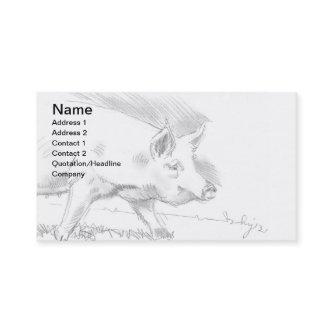 Pig Pencil Drawing Sketch Farmer