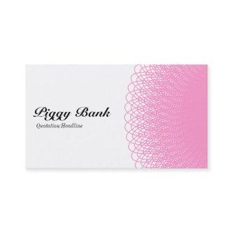 Piggy Bank - Pink and White