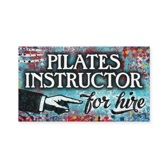 Pilates Instructor For Hire - Blue