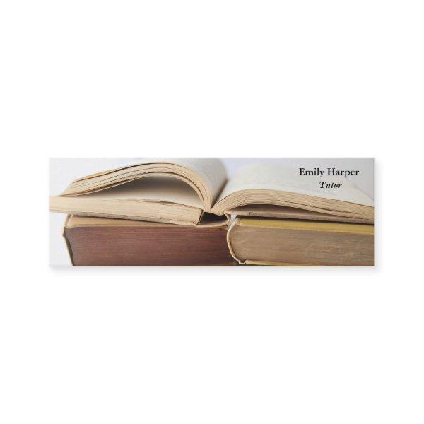 Pile of old books bookmark