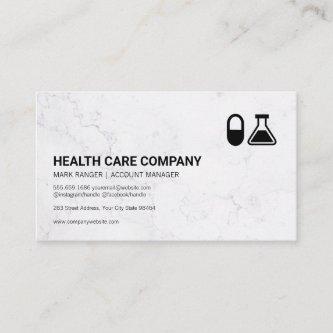 Pill and Beaker | Pharmaceutical Appointment Card