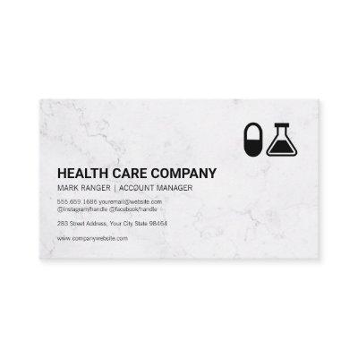 Pill and Beaker | Pharmaceutical Appointment Card