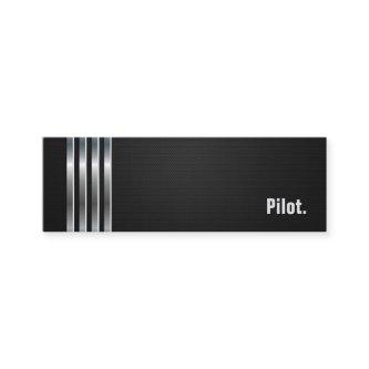 Pilot - Black Silver Stripes Mini