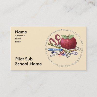 Pilot Substitute Teacher custom name