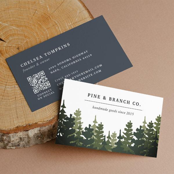 Pine Forest Logo QR Code