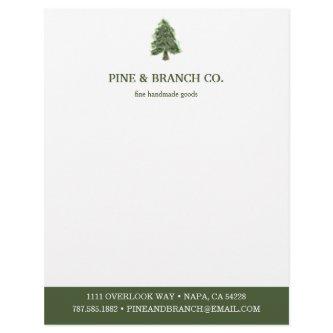 Pine Tree Logo Letterhead