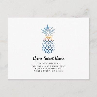 Pineapple Home Sweet Home Moving Announcement