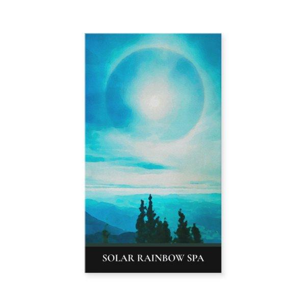 *~* Pines Mountains Sun Rainbow Blue