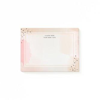 Pink Abstract Post-it Notes