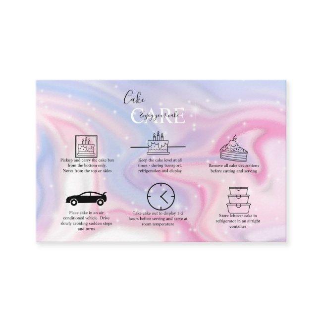 Pink Aesthetic Cake Care