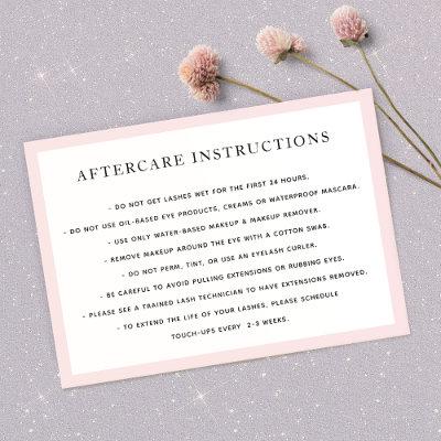 Pink AfterCare Instructions