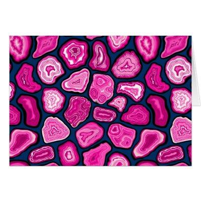 Pink agate slices