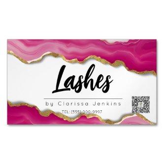 pink agate Trendy Modern Lash Extensions Beauty  Magnet
