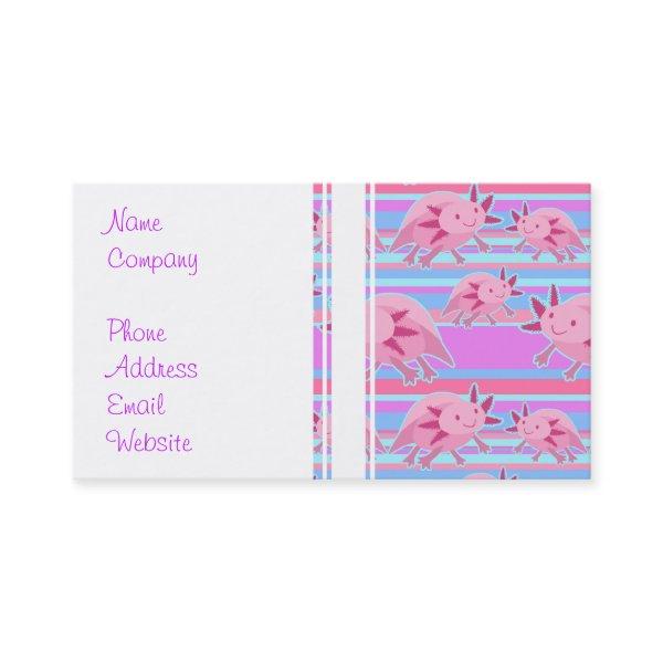 Pink Albino Axolotl Pattern