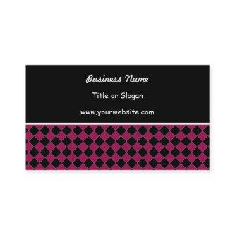 Pink and Black Modern Diamond Design